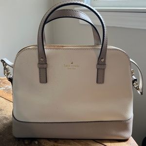 Kate Spade Grey and White Purse